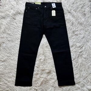 NWT Mens Levis Black 502 Taper Stretch Levis Flex Eco Performance Size 34 x 30